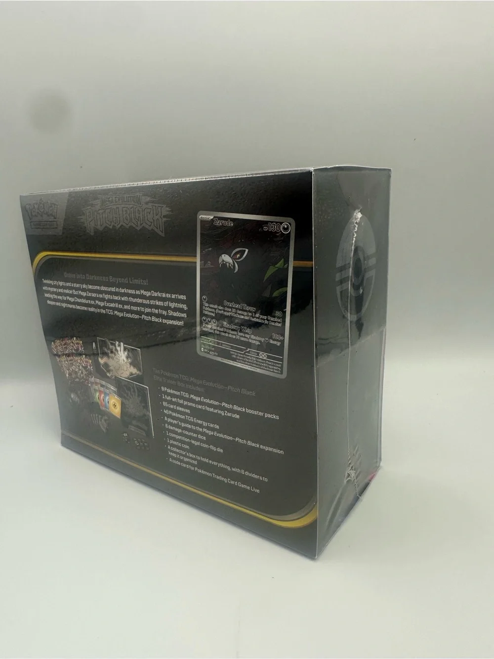 Pokemon Elite Trainer Box Mega Evolution Pitch Black - Black and Silver